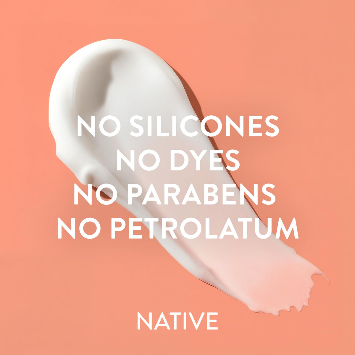 Native application after shower demonstrating immediate skin absorption