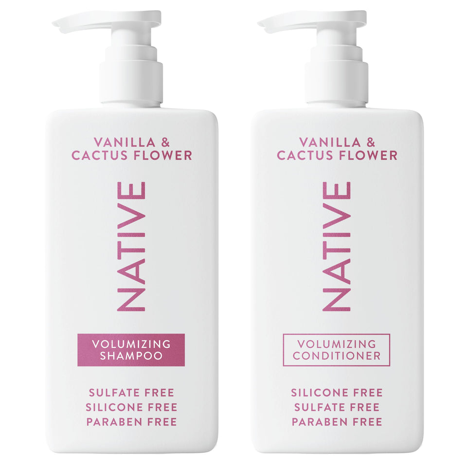 Native front packaging showing both 16.5 fl oz bottles and scent