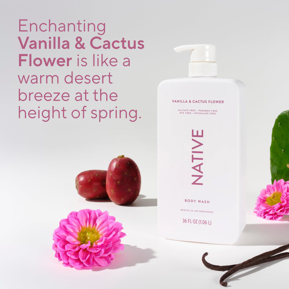 Native product label close-up listing clean ingredients for transparency and informed choice