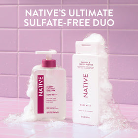 Native bottle with recyclable symbol, emphasizing eco-conscious packaging and mindful purchase