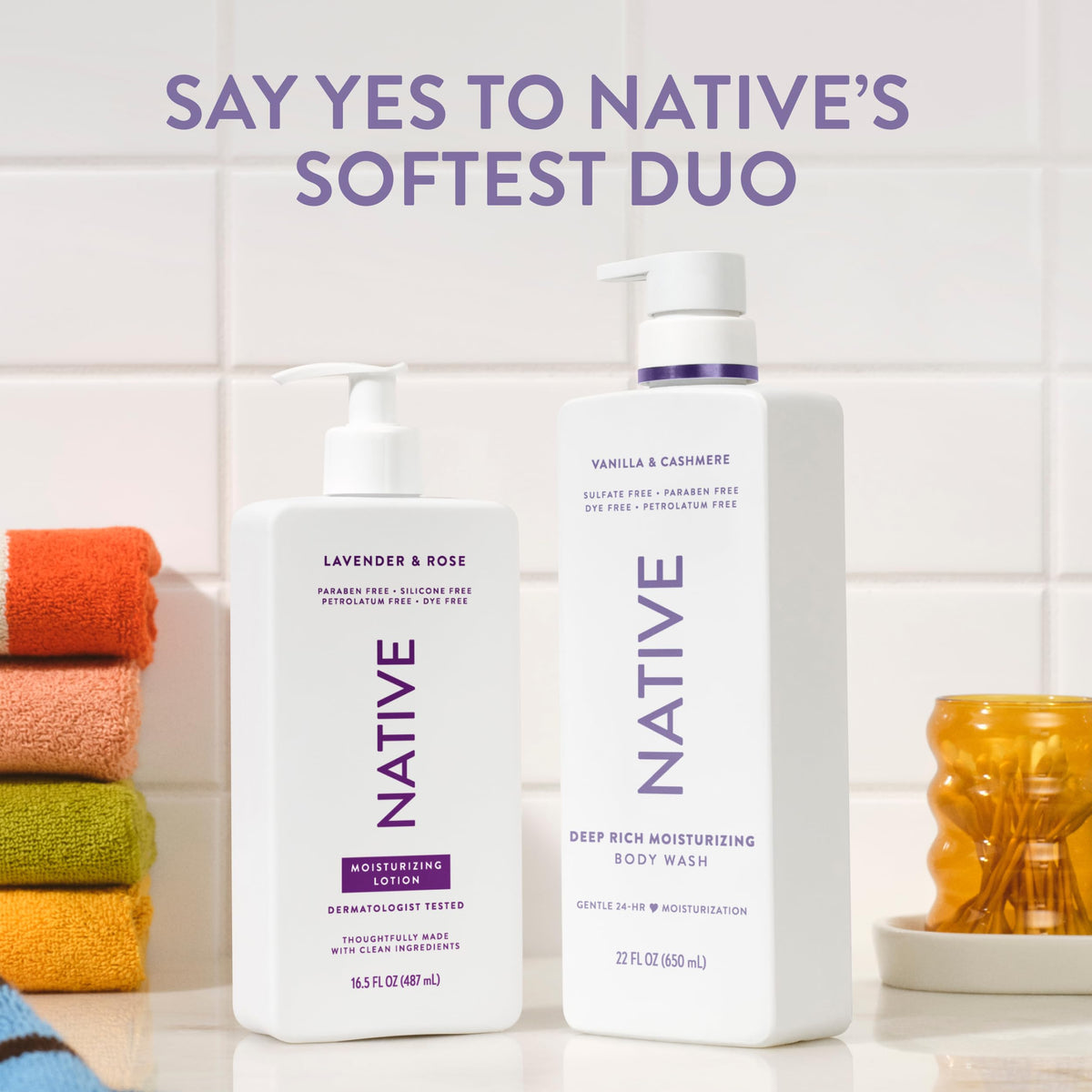 Native recyclable bottle emphasizing eco-conscious packaging
