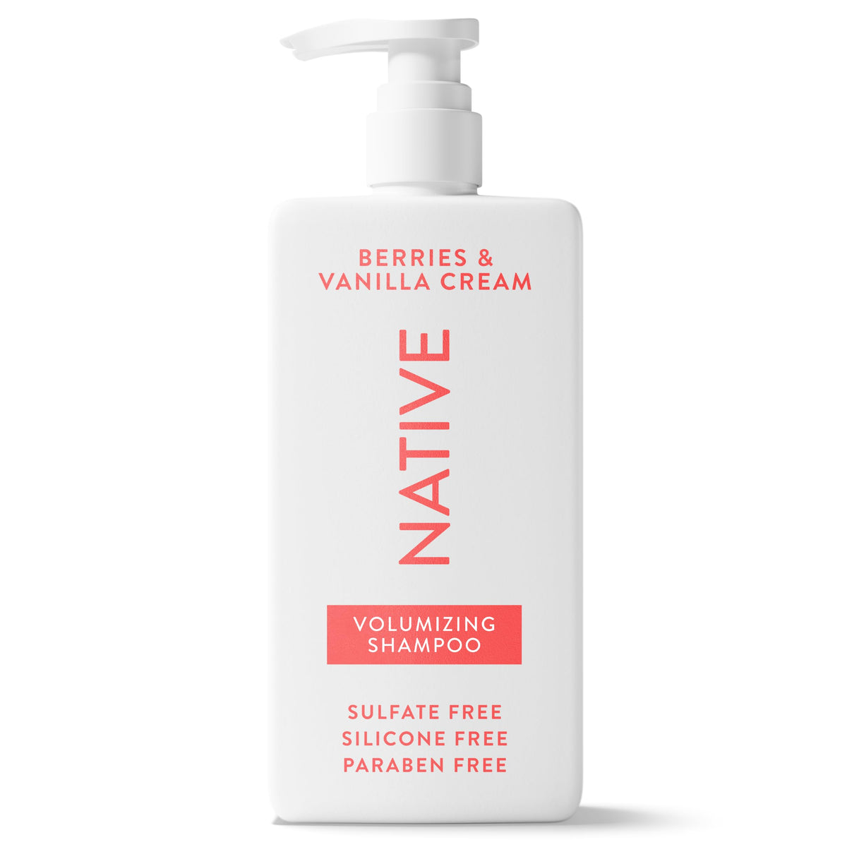 Native back label ingredients view highlighting clean formulation benefits