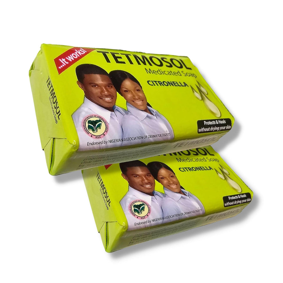 NatoGears Tetmosol front packaging showing twin bars and benefits