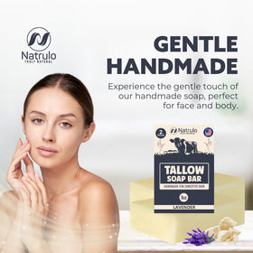 Natrulo family using soap conveying safe gentle care for all ages