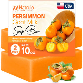 natrulo persimmon soap front packaging shows natural deodorizing benefits