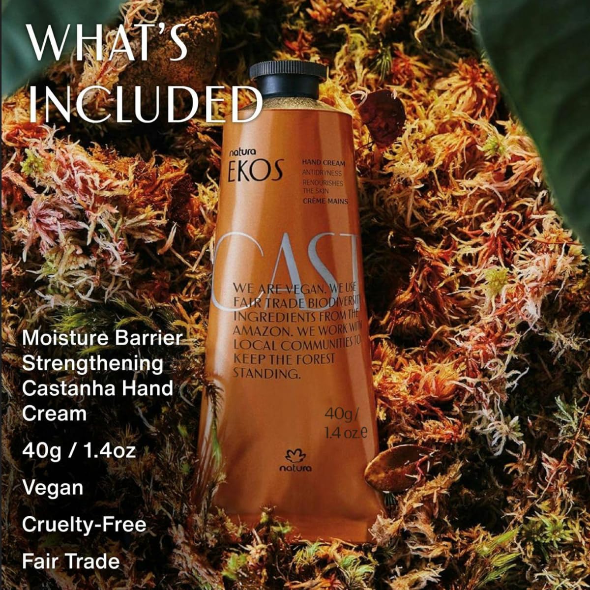 natura Brazil nuts arranged near tube showing nourishing Castanha oil source