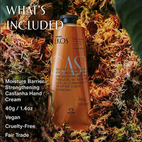 natura Brazil nuts arranged near tube showing nourishing Castanha oil source