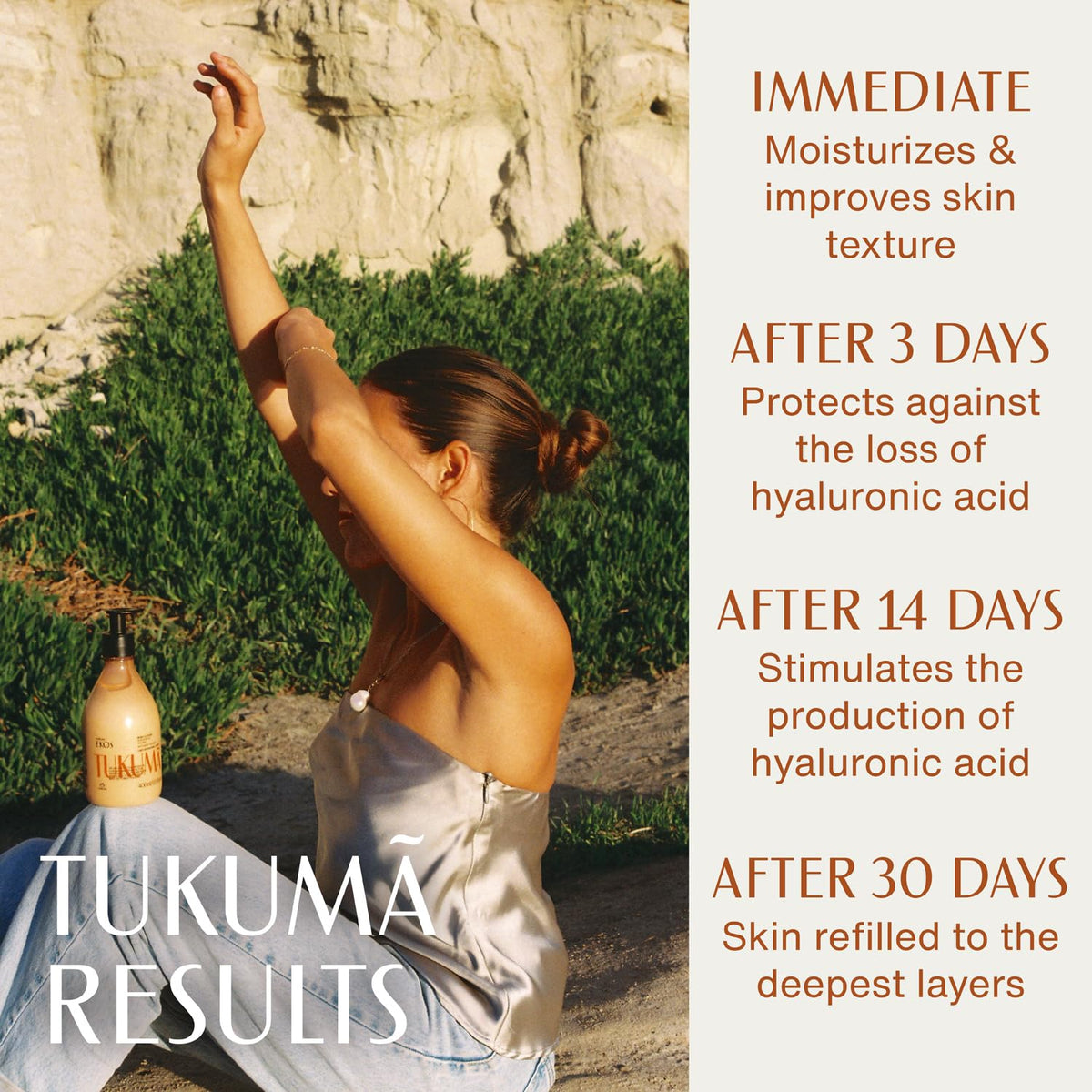 natura jar alongside Tukumã butter to show natural source benefits