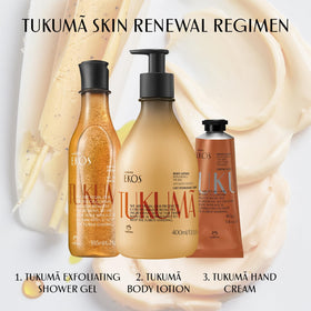 natura bottle on bathroom vanity in lifestyle scene promoting daily use