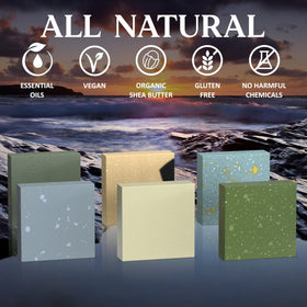 NATURAL AMERICAN close-up of soap texture highlighting creamy lather and moisturizing feel