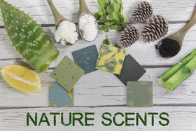 NATURAL AMERICAN soap lather in hand demonstrating moisturizing lather benefit