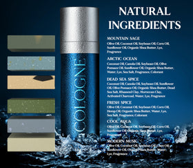 NATURAL AMERICAN organic shea butter and sea salt ingredients emphasizing nourishment