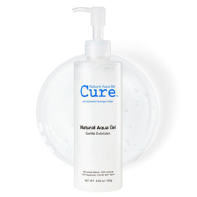 Natural Aqua Gel Cure front packaging shows clear label and size benefit