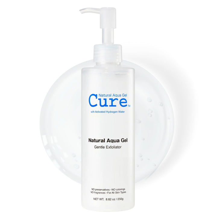 Natural Aqua Gel Cure front packaging shows clear label and size benefit