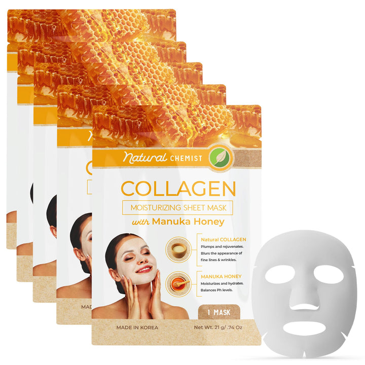 Natural Chemist front packaging showing mask sachet and ingredients for instant hydration