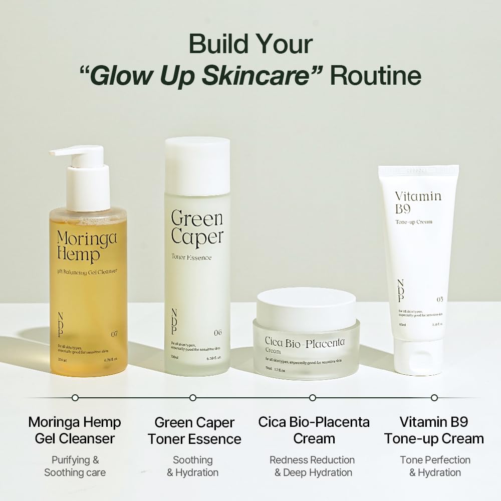 NATURAL DERMA PROJECT application spread on cheek and neck showing seamless blend