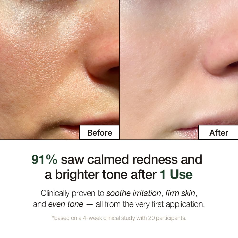 NATURAL DERMA PROJECT dispensing a pea-sized amount demonstrating easy controlled use