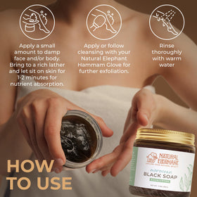 Natural Elephant open jar top view displaying paste consistency and spa-ready use