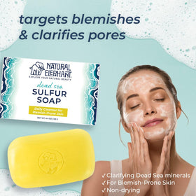 Natural Elephant soap texture close-up with creamy lather benefit