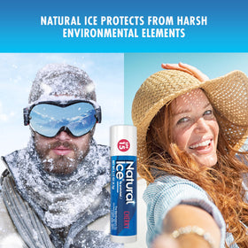 Natural Ice close-up texture of cherry balm showing smooth gliding benefit