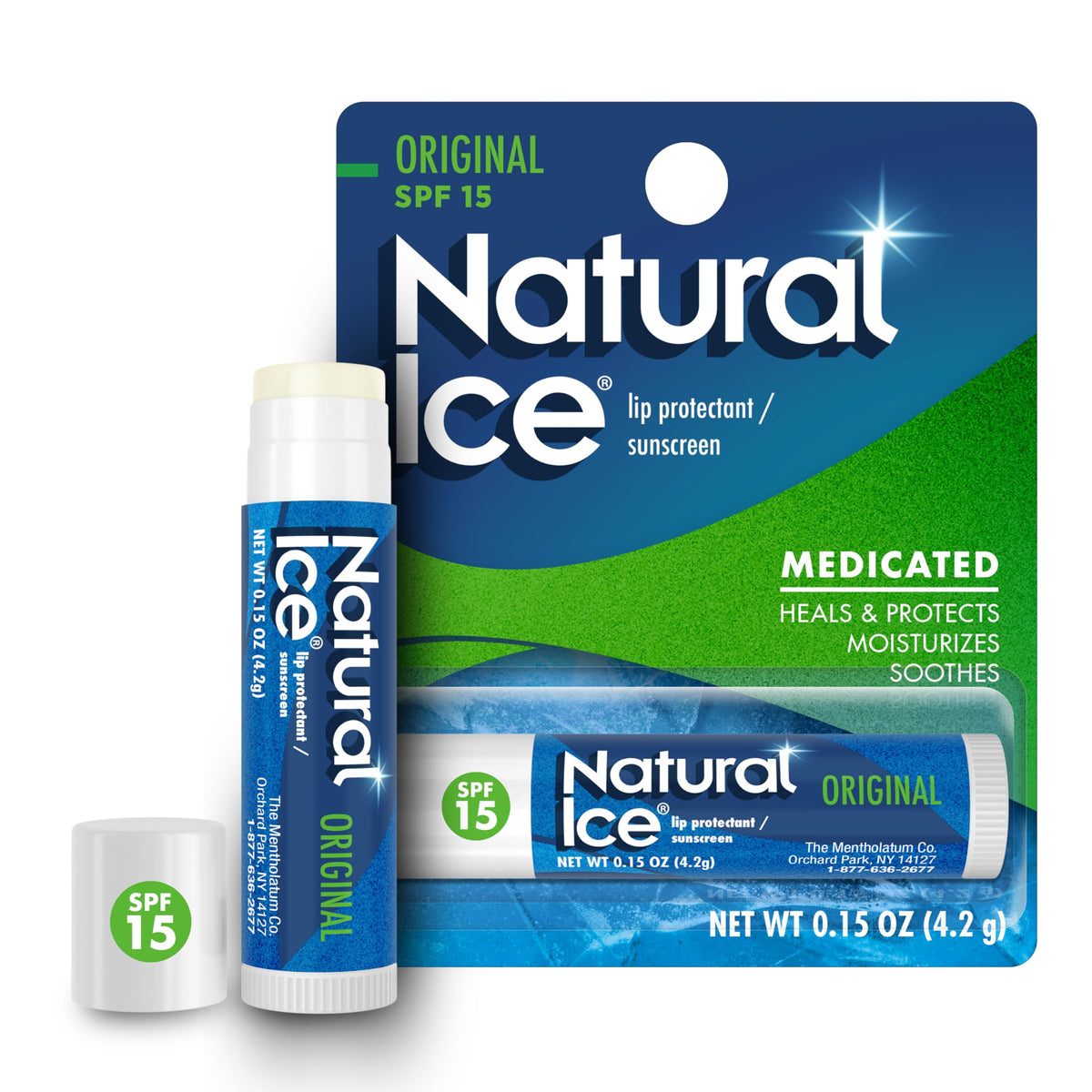Natural Ice front packaging showing brand and cooling benefit