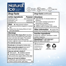 Natural Ice used outdoors on a hike showing protection from elements