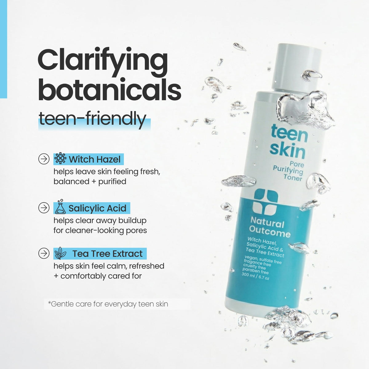 natural outcome aloe and tea tree botanicals showcasing natural soothing