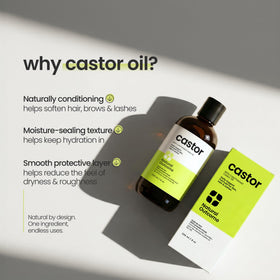 natural outcome castor oil brow and lash spoolie application for neat control