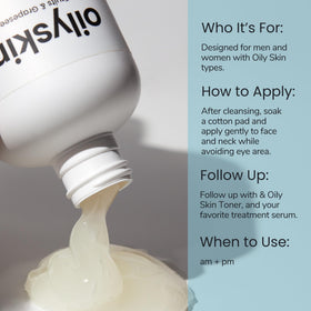 natural outcome gel on hand demo demonstrating easy lather and oil control