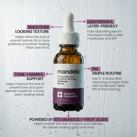 Natural Outcome nighttime skincare scene suggesting restorative use