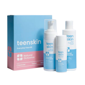 Natural Outcome kit front packaging showing all three gentle products for daily use