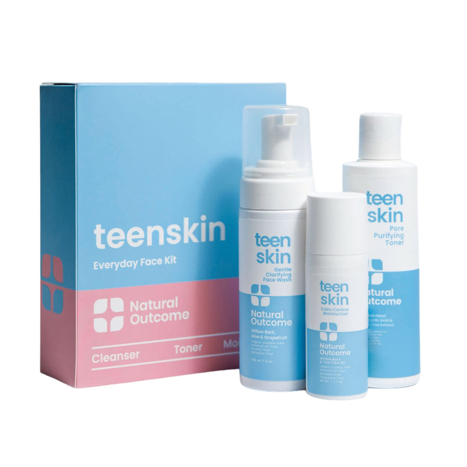 Natural Outcome kit front packaging showing all three gentle products for daily use