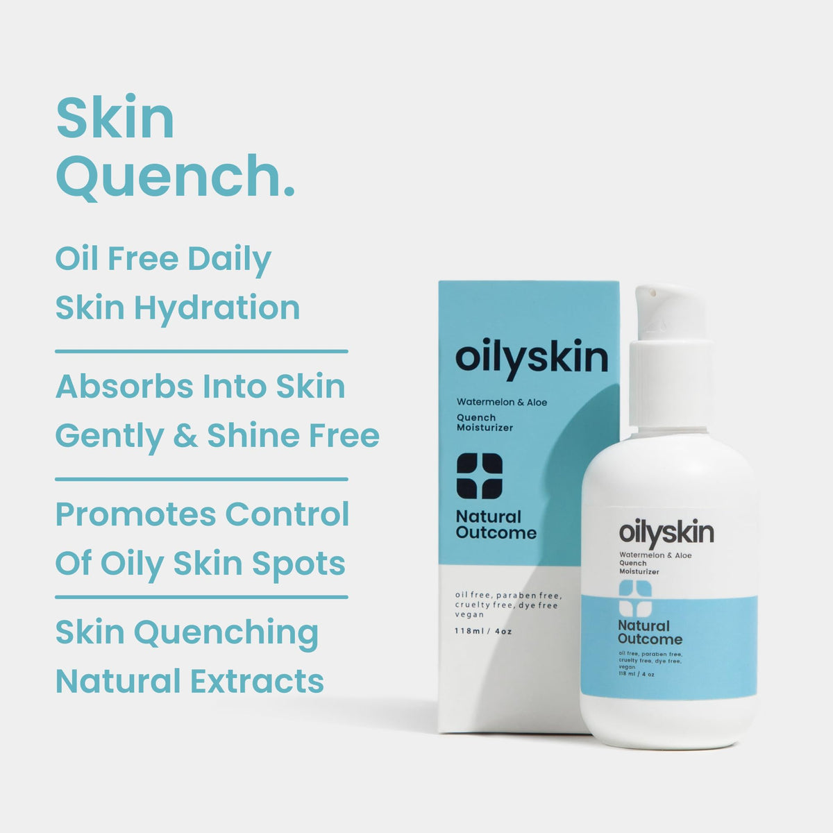 natural outcome gel texture close-up on fingertip, lightweight hydration visible