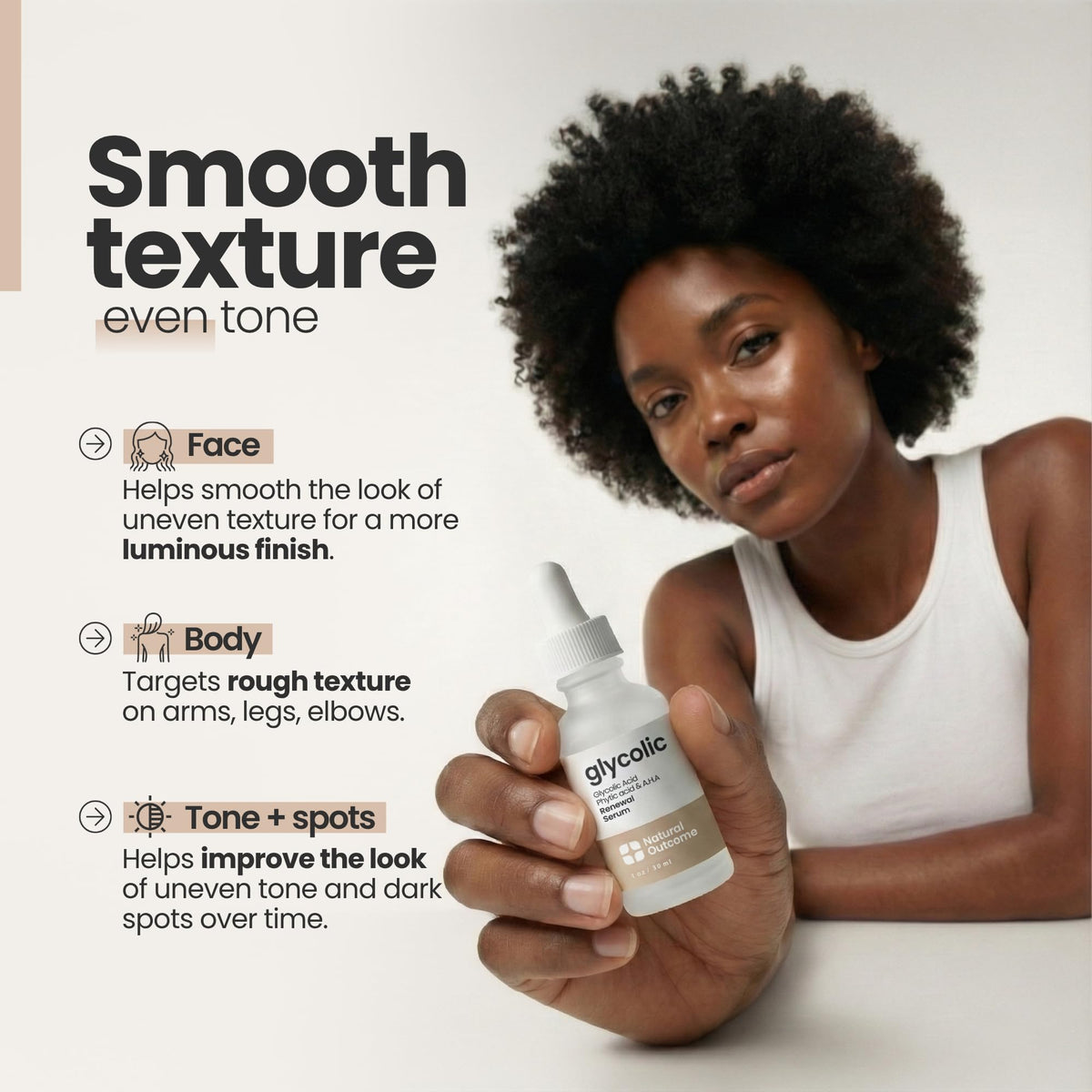 natural outcome texture closeup of serum consistency for smooth absorption benefit
