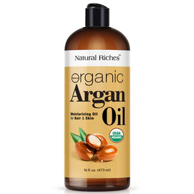 Natural Riches front label showing product name and 16oz size for clear identification and trust