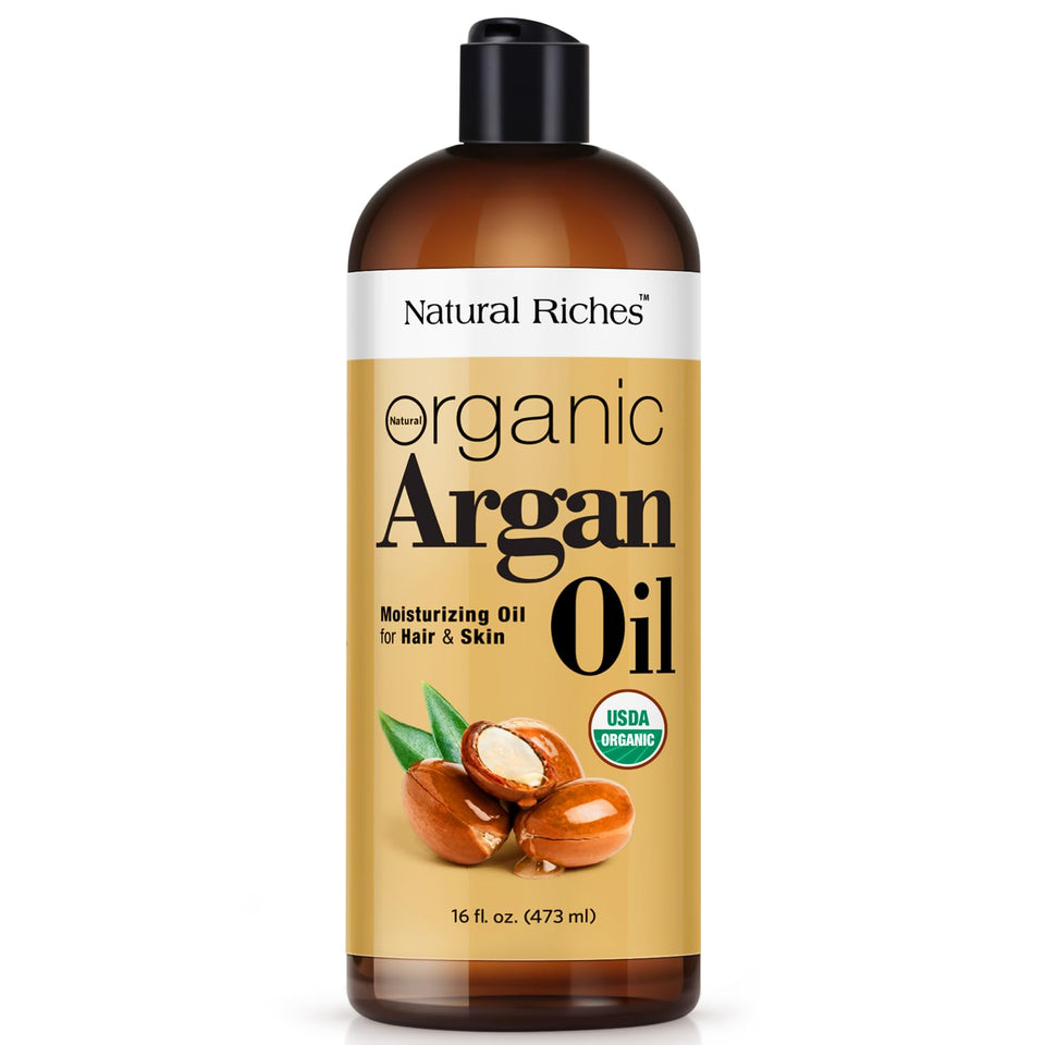 Natural Riches front label showing product name and 16oz size for clear identification and trust