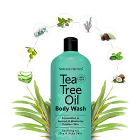 Natural Riches back label with ingredient list and transparency benefit