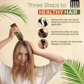 Natural Riches applying oil to skin to hydrate dry areas and smooth texture