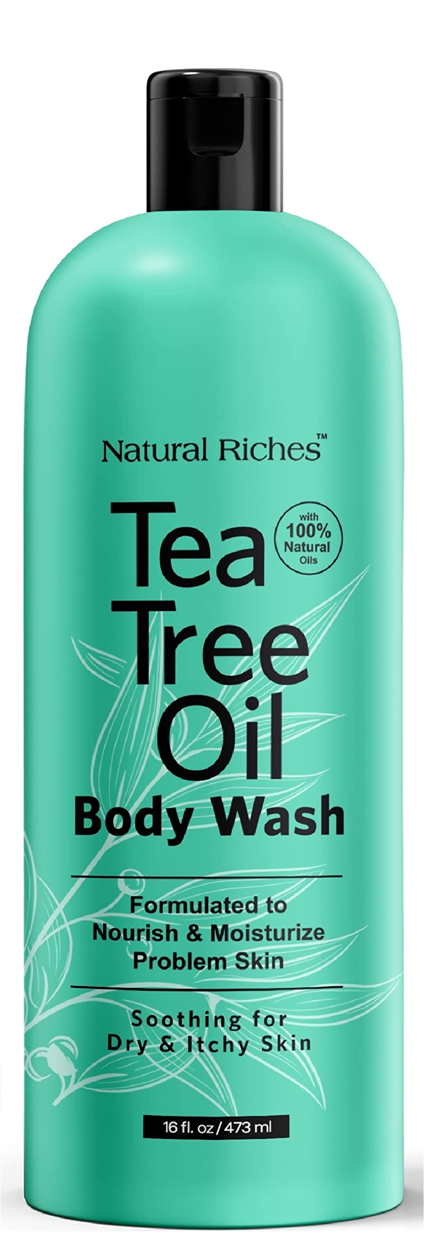 Natural Riches front bottle showing clean label and easy-pour benefit