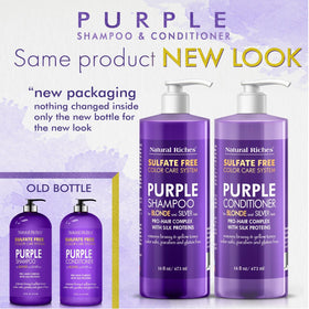 Natural Riches duo on bathroom shelf portraying an easy daily toning routine
