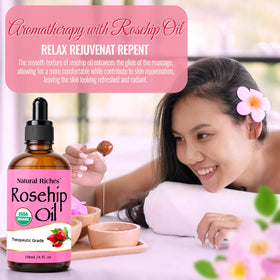 Natural Riches bottle on bathroom vanity conveying daily skincare ritual