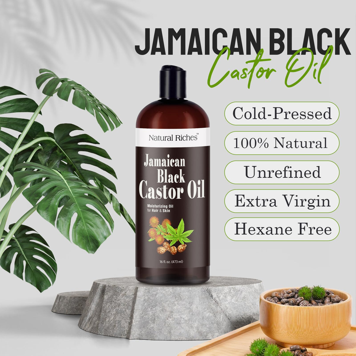 Natural Riches on nails and cuticles to moisturize and strengthen nail beds