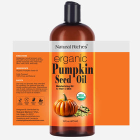 Natural Riches oil poured to show lightweight texture and quick absorption benefit