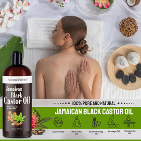 Natural Riches scalp massage being performed to distribute nourishing oil