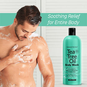 Natural Riches in shower use lifestyle scene offering refreshing morning boost