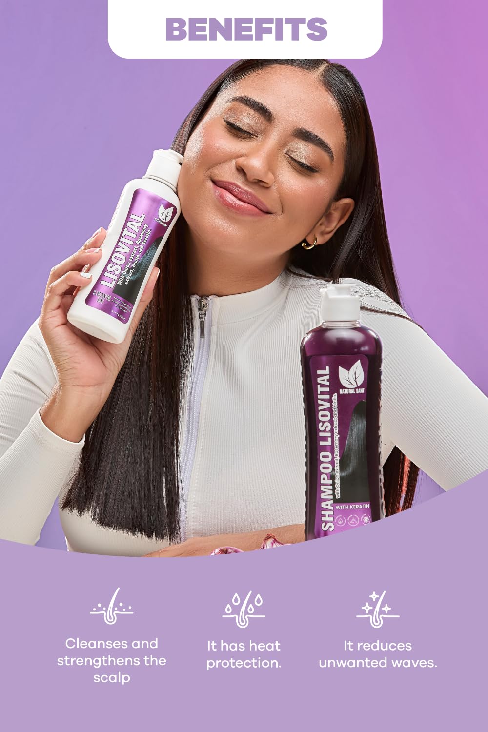 Natural Sant duo kit box layout demonstrating both shampoo and leave-in set