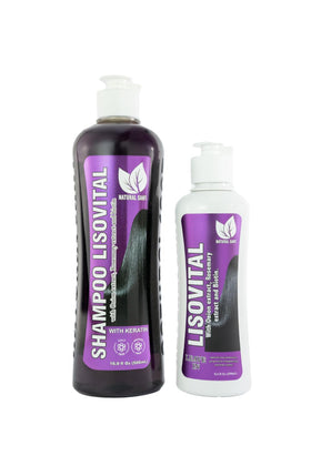 Natural Sant front packaging showing duo kit and clear benefit of anti-frizz