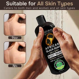 Natural Wunderz bottle held in hand to show 12 oz size and travel convenience