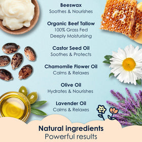 NaturallyMum being used on a baby’s diaper area offering gentle soothing protection
