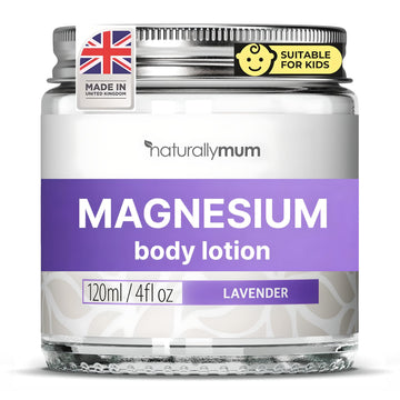 NaturallyMum lavender jar front view showing packaging and gentle scent benefit